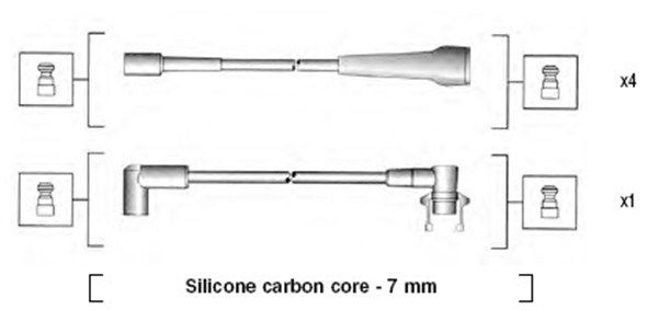 MAGNETI MARELLI Комплект проводов зажигания 941145420739